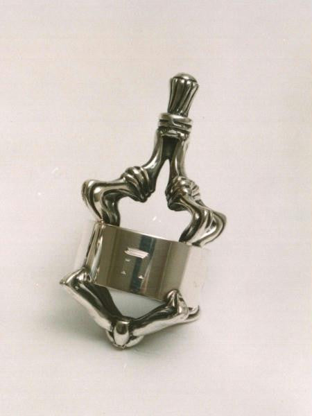 Sterling Silver Dreidels - Twist & Scroll Dreidel