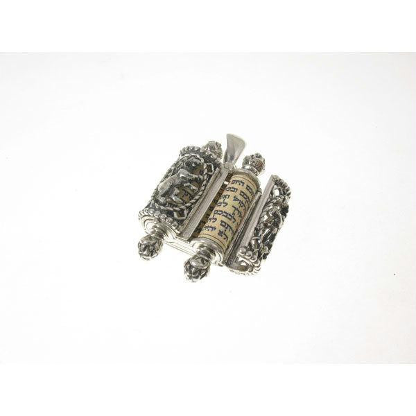 Pendants & Amulets - Lion Gates Torah Scroll Pendant Sterling Silver Chain 18inches Add