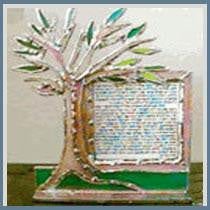 Limited Edition Artist Signature Series Mezuzahs - Tree of Life Standing Mezuzah