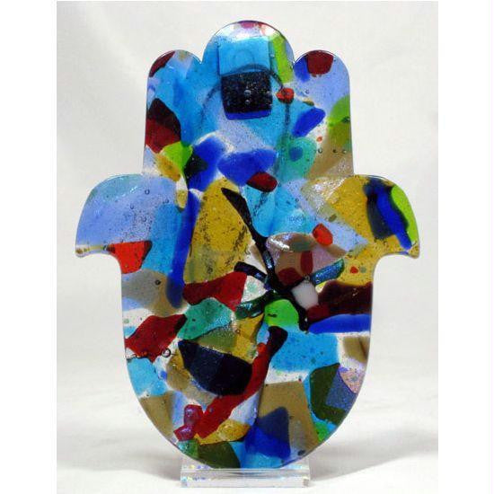Hamsa & Jewish Blessings - Rainbow Fusion Hamsa