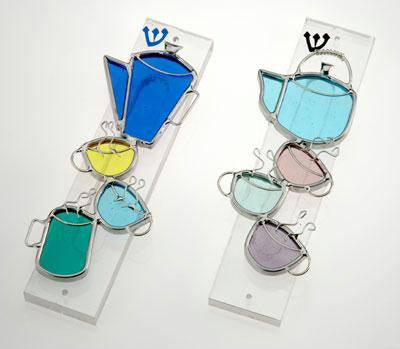 Handmade Glass & Stained Glass Mezuzahs - Kitchen Mezuzah