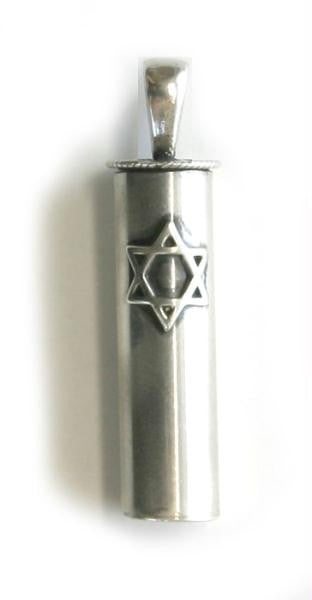 Pendants & Amulets - Jewish Star of david Mezuzah Pendant