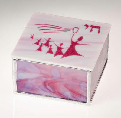 Bar Mitzvah and Bat Mitzvah Memento Box - Miriam Box Series Pink Tunes