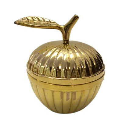 Aluminum Honey Dish Set - Brass Rosh Hashanah Honey Dish, Gold Colored