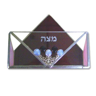 Glass Matzah Trays and Matzah Holders - Glass Passover Matzah Tray