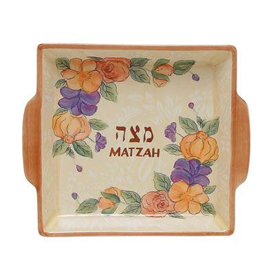 Ceramic Matzah Trays and Matzah Holders - Ceramic Passover Matzah Tray