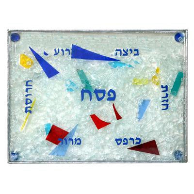 Glass Seder Plates - Glass Passover Seder Plate