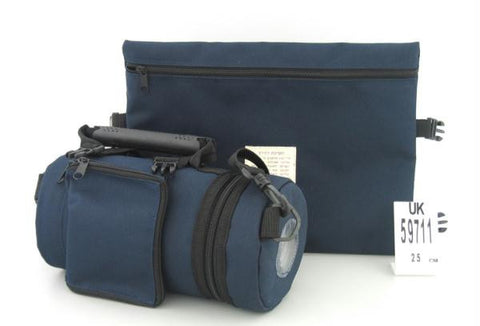 Tefillin Bags &amp; Carriers - Dark Blue Tefillin Carrier with Tallit bag