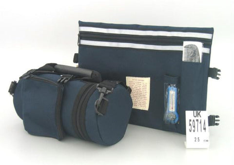 Tefillin Bags &amp; Carriers - Dark Blue Tefillin Carrier with Tallit bag