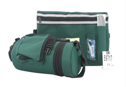 Tefillin Bags &amp; Carriers - Dark Green Tefillin Carrier with Tallit bag