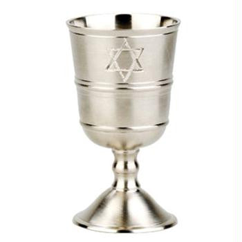 Silver Plated Kiddush Cups - Pewter Plated Wine Cup