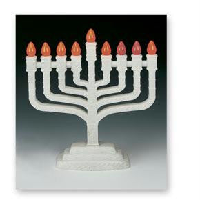 Electric Menorahs &amp; Candlesticks - Plastic Electric Menora