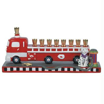 Kids Menorahs - Firetruck Menorah