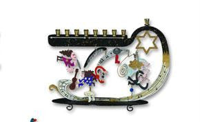 Metal Menorahs - Wedding Menorah