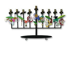 Metal Menorahs - Family Menorah