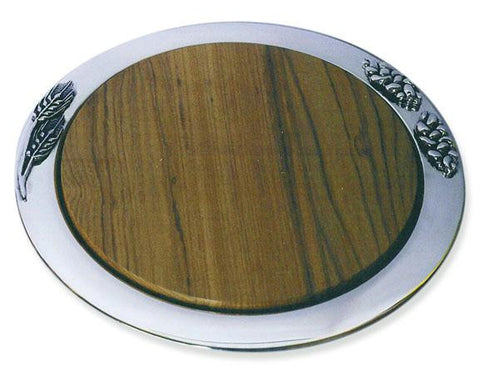 Sterling Silver Challah Boards - Round Sterling Silver Challah Board