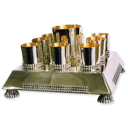 Sterling Silver Kiddush Sets - 925 Sterling Silver Kiddush Set