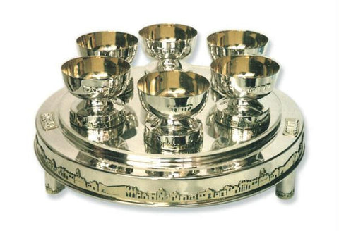 Sterling Silver Seder Plates - Sterling Silver Seder Plate