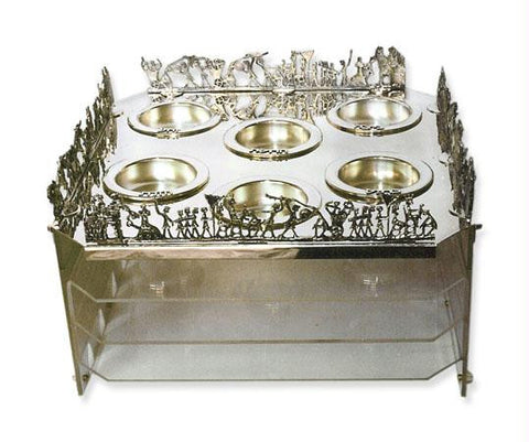 Sterling Silver Seder Plates - Sterling Silver Seder Plate