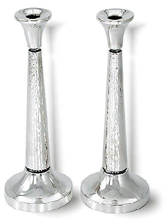 Sterling Silver Candlesticks - Sterling Silver Candlesticks Hammered