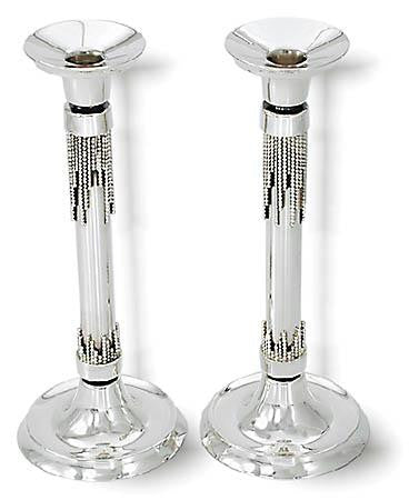 Sterling Silver Candlesticks - Sterling Silver Candlesticks with pearls