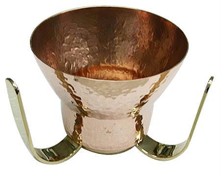 Copper &amp; Brass Hand Washing Cups - 3 handles Hand Washing Cup
