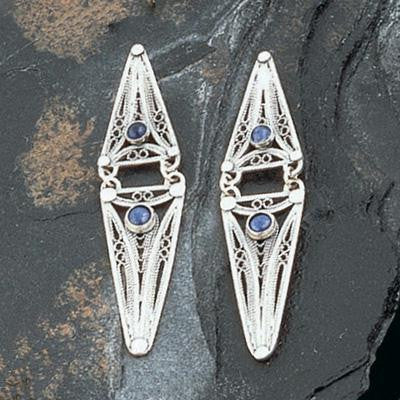 Ethnic Earrings - Sterling Silver Filigree Earrings