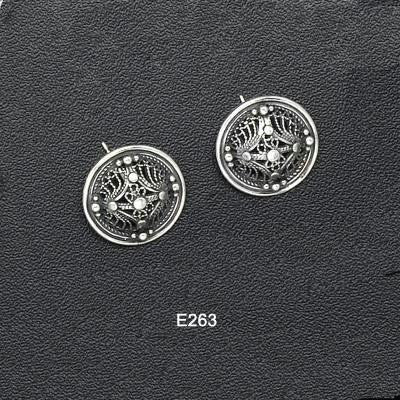 Ethnic Earrings - Ethnic Disc Shaped Earrings