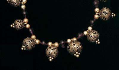 Handmade Ethnic Necklaces - Filigree Necklace with Ethnic Balls