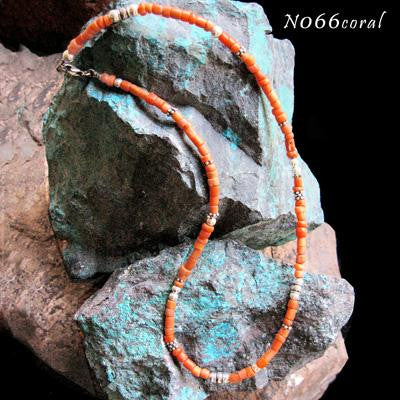 Handmade Ethnic Necklaces - Coral Beaded Necklace