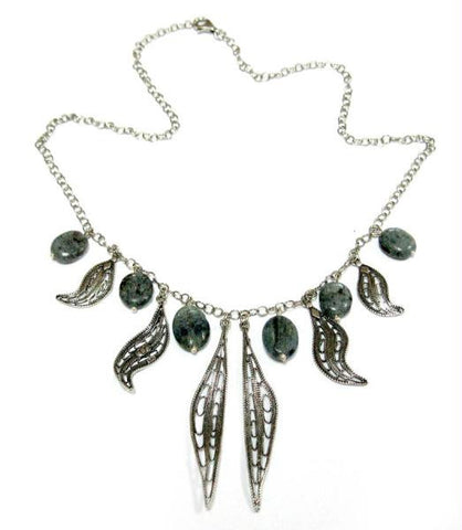 Handmade Ethnic Necklaces - Sterling Silver Filigree Leaf Necklace