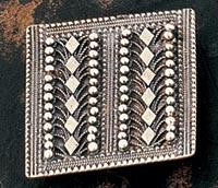 Ethnic Pendants and Pins - Traditional Rectangular Ethnic Filigree Pin II