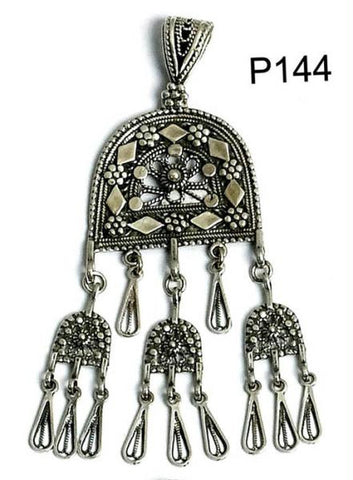 Ethnic Pendants and Pins - Ethnic Pendant with Tassels and Charms