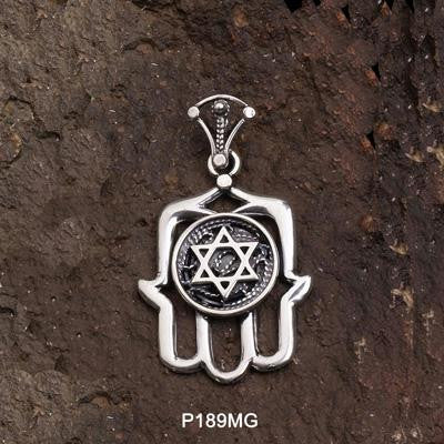 Hamsa &amp; Jewish Blessings - Sterling Silver Filigree Hamsa