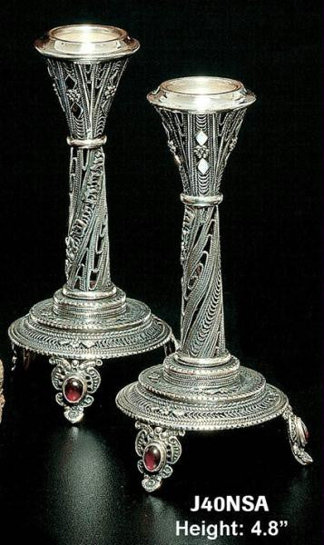 Sterling Silver Candlesticks - Sterling Silver Candlesticks Turquoise