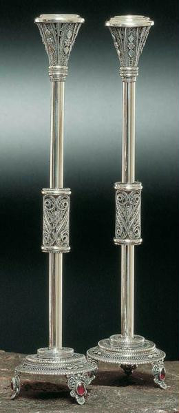 Sterling Silver Candlesticks - Sterling Silver Candlesticks Turquoise