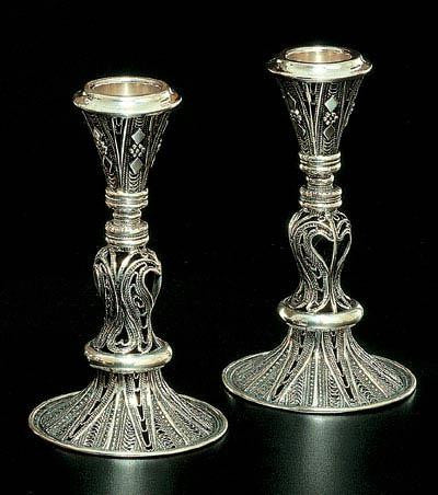 Sterling Silver Candlesticks - Sterling Silver Candlesticks