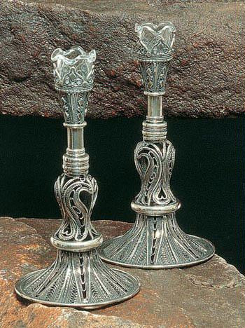 Sterling Silver Candlesticks - Sterling Silver Candlesticks