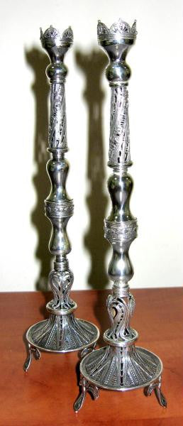 Sterling Silver Candlesticks - Sterling Silver Candlesticks