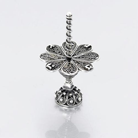 Sterling Silver Dreidels - Sterling Silver Filigree Dreidel