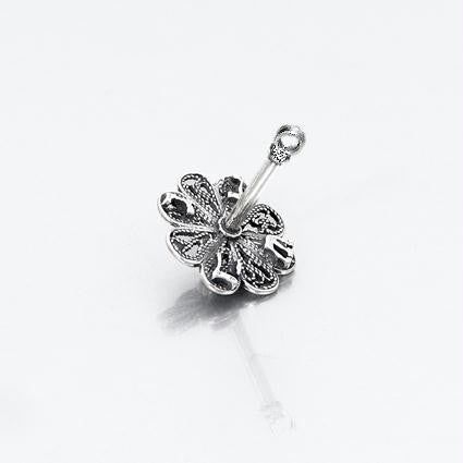 Sterling Silver Dreidels - Sterling Silver Filigree Dreidel