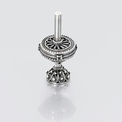 Sterling Silver Dreidels - Sterling Silver Filigree Dreidel