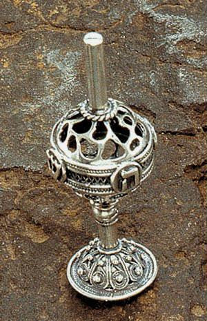 Sterling Silver Dreidels - Sterling Silver Filigree Dreidel