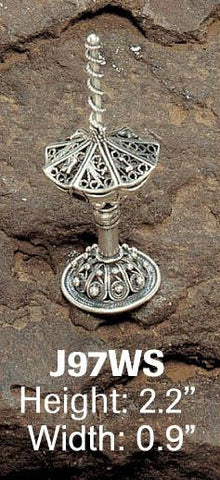 Sterling Silver Dreidels - Sterling Silver Filigree Dreidel