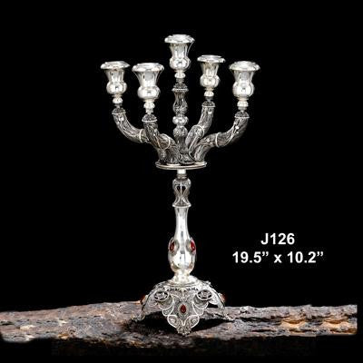 Candelabras - Sterling Silver Candelabra Turquoise