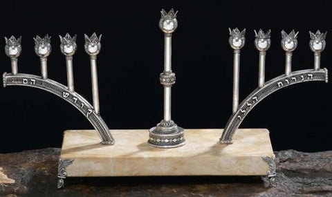 Sterling Silver Menorahs - Sterling Sterling Hanukkah Menorah