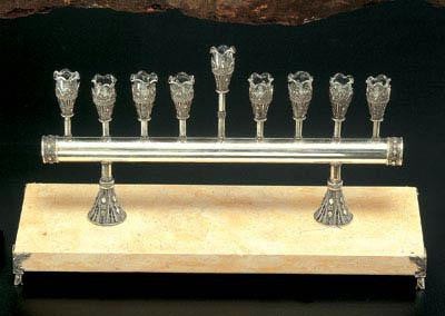 Sterling Silver Menorahs - Sterling Silver Hanukkah Menorah