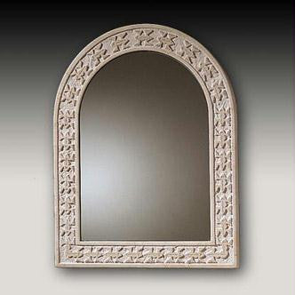 Jerusalem Stone Mirrors - &quot;Frogs&quot; arched mirror