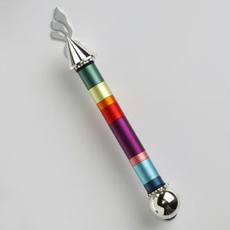 Metal Mezuzahs - Handmade Rainbow Mezuzah