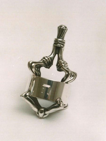 Sterling Silver Dreidels - Twist &amp; Scroll Dreidel